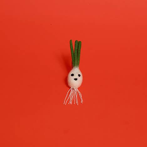 Felted Wool Onion Cat Toy