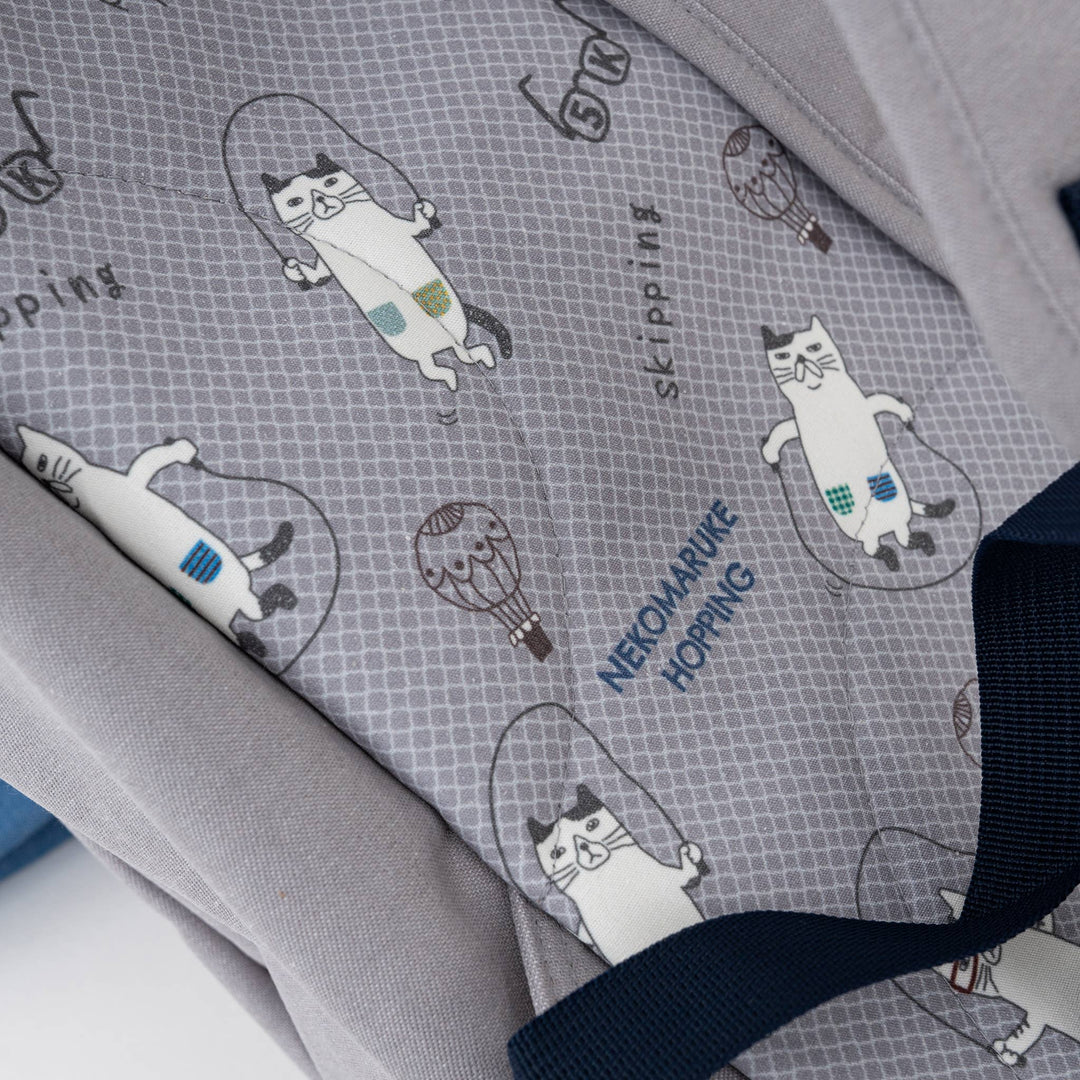 Kusuguru Nekomaruke Embroidered Backpack - Large