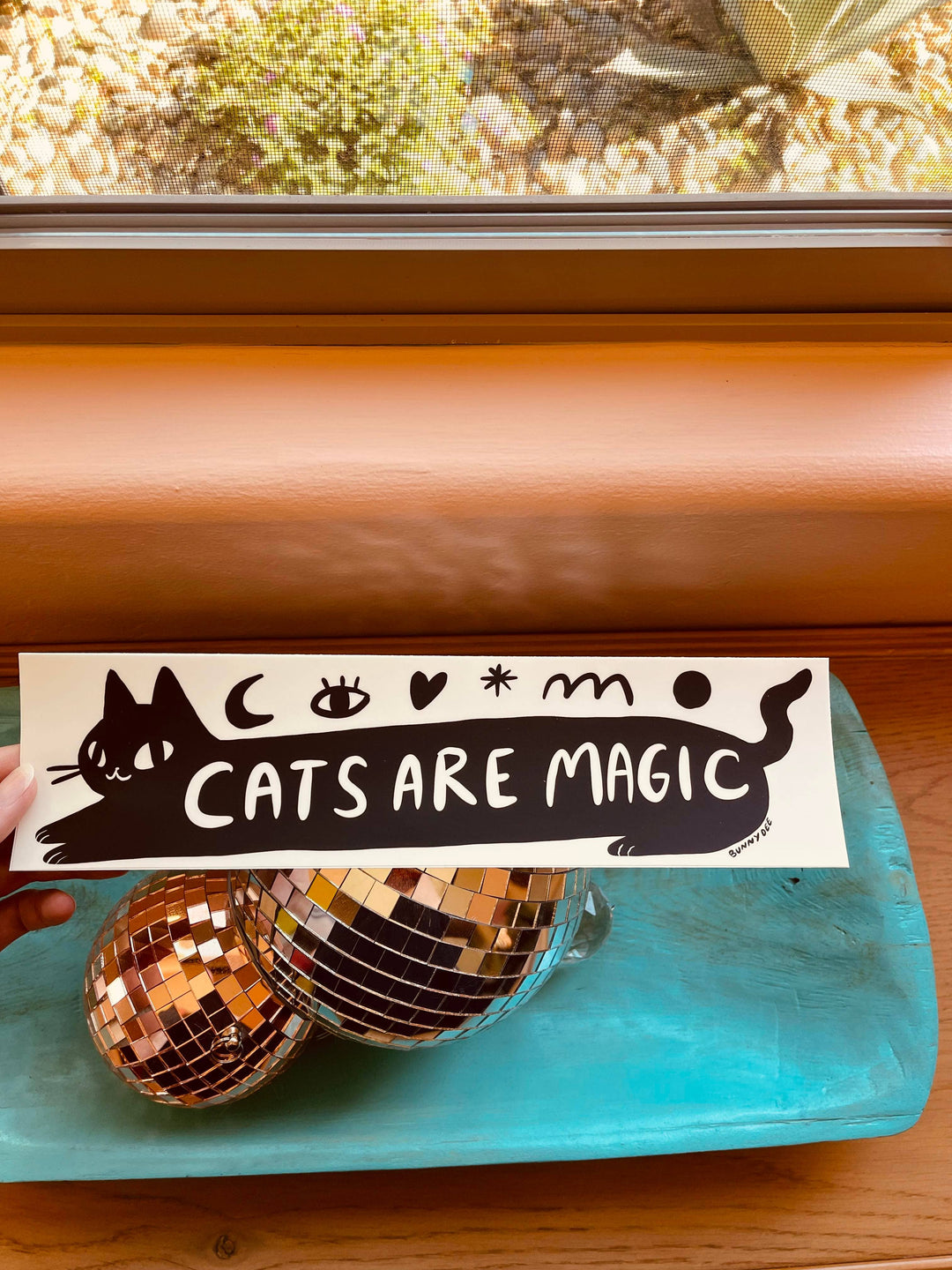 'Cats Are Magic' Bumper Sticker