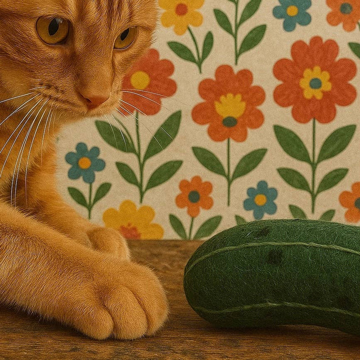 Needle Felted Dill Pickle