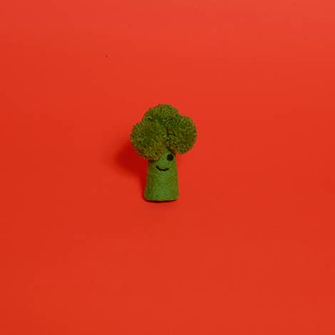 Felted Wool Broccoli Cat Toy