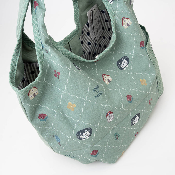 Kusuguru Japan Embroidered Cat Canvas Tote