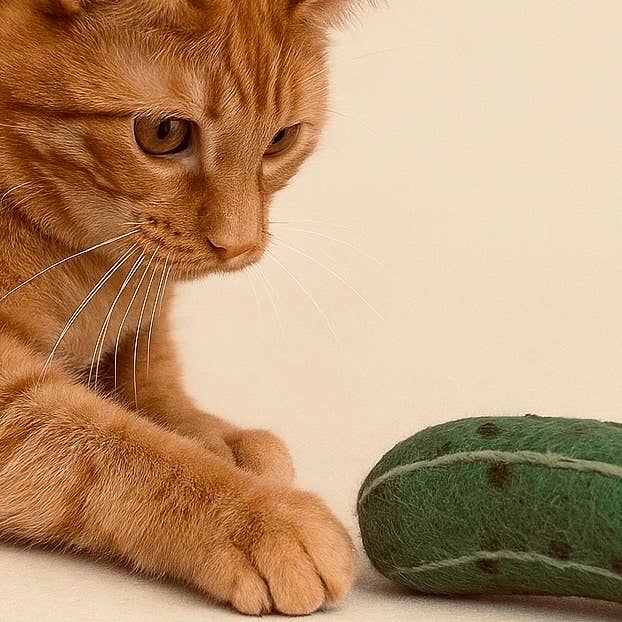 Needle Felted Dill Pickle