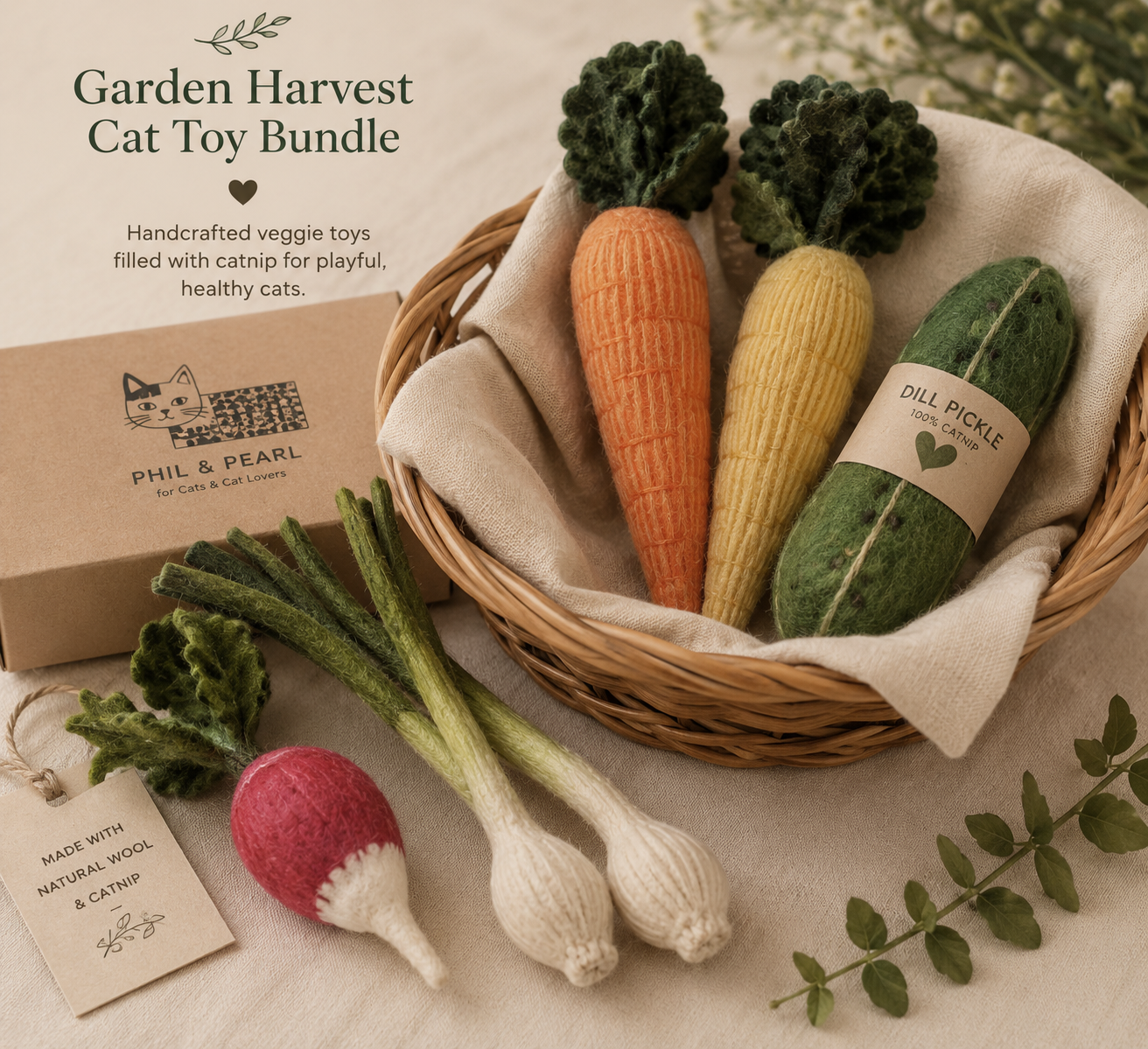 Garden Harvest Collection - Cat Toys