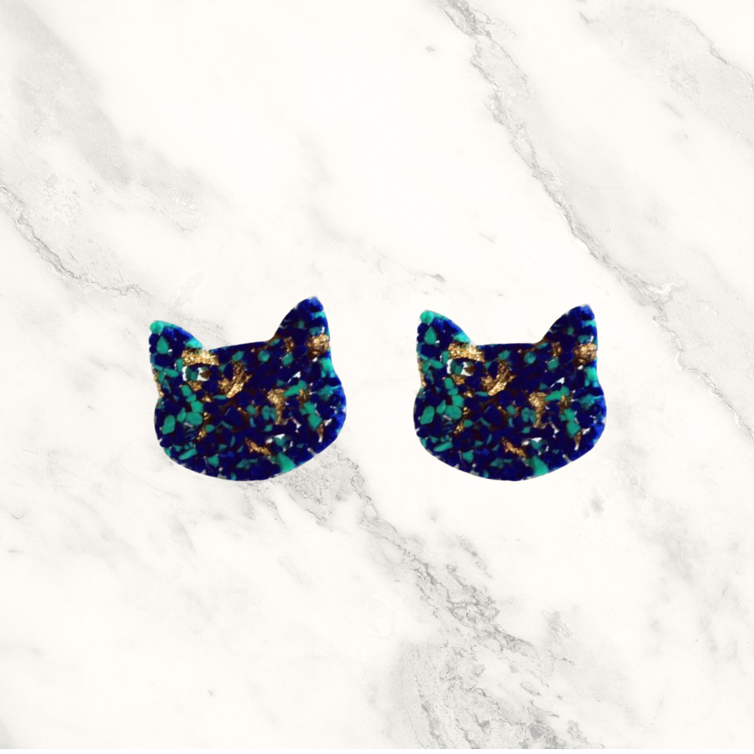 Cat Stud Earrings