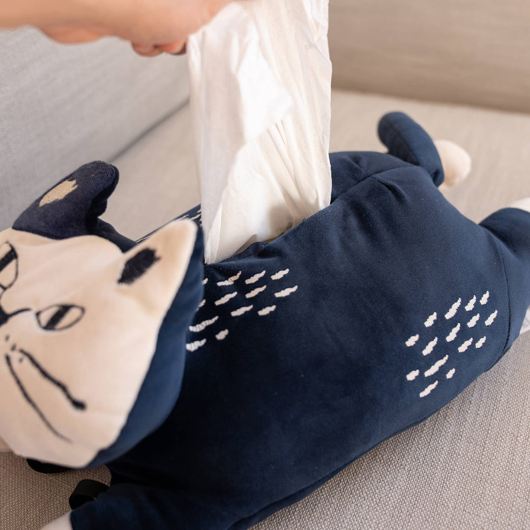 Kusuguru Japan Cat Plush Tissue Box Cover