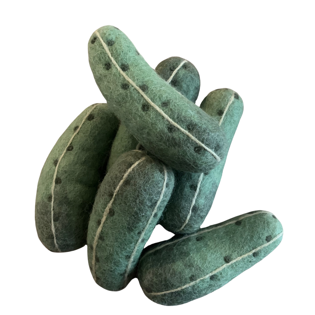 Needle Felted Dill Pickle