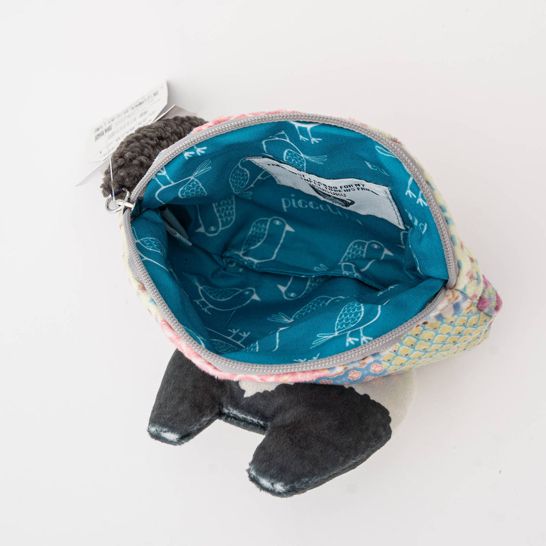 Kusuguru Japan Patchwork Cat Face Coin Pouch