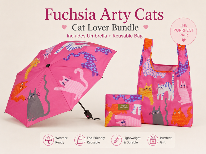 The Rainy Day Cat Lover Bundle - Fuchsia